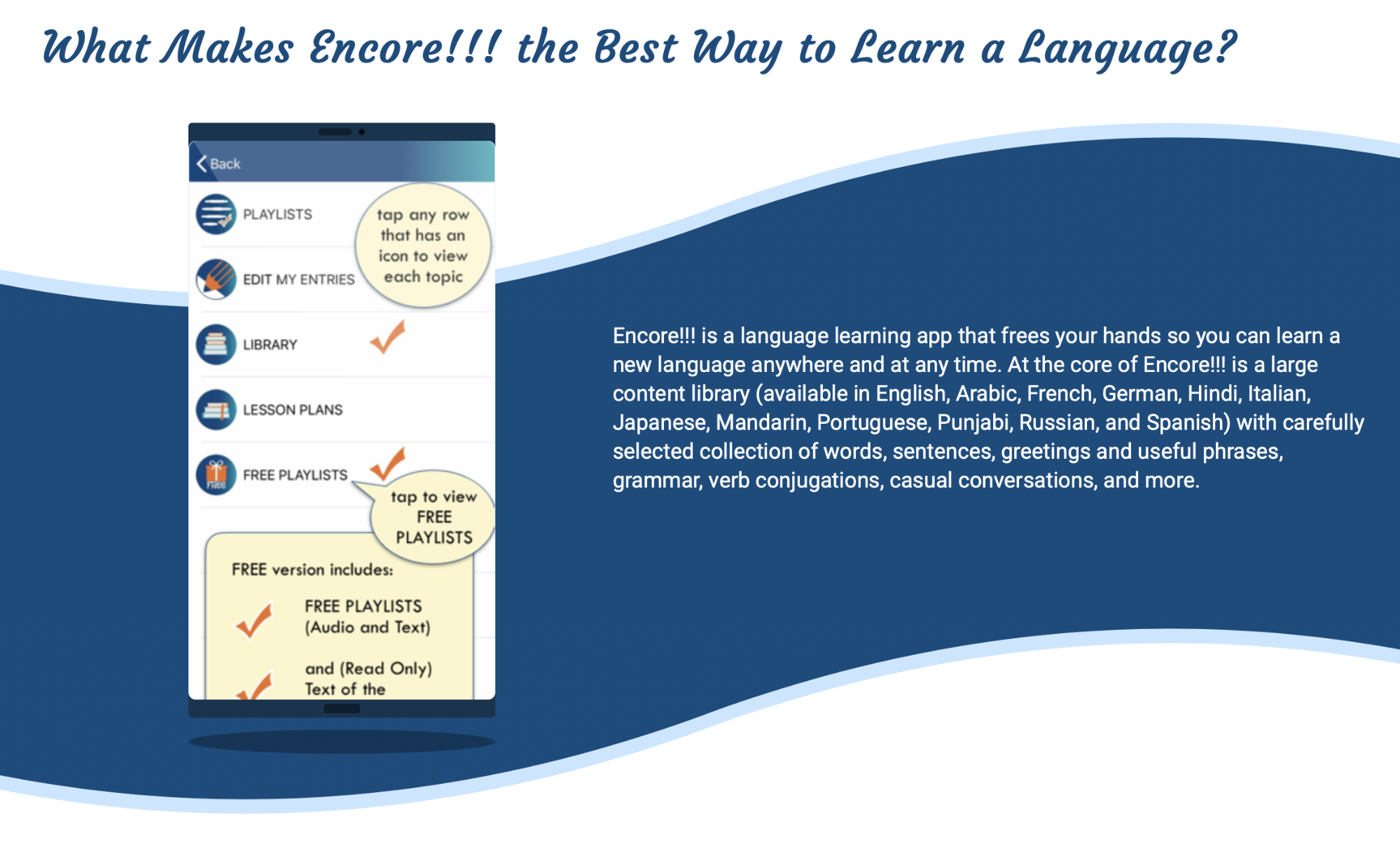 Encore!!! best Spanish learning app