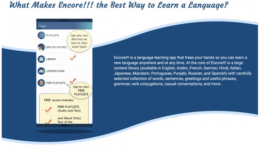 Encore!!! best language learning app in 2020