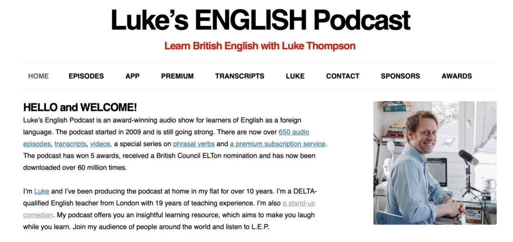 learn English with Luke's English Podcast