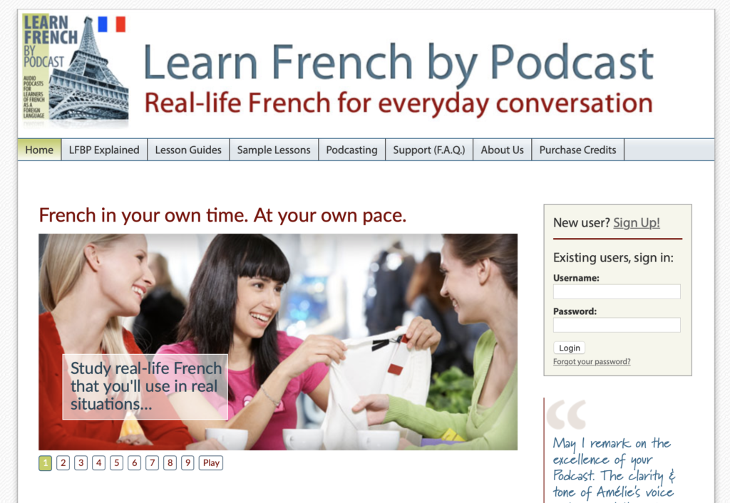 best podcast to learn French