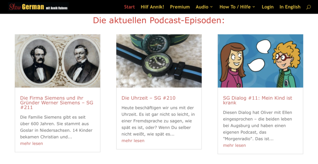 Slow German best podcast to learn German language