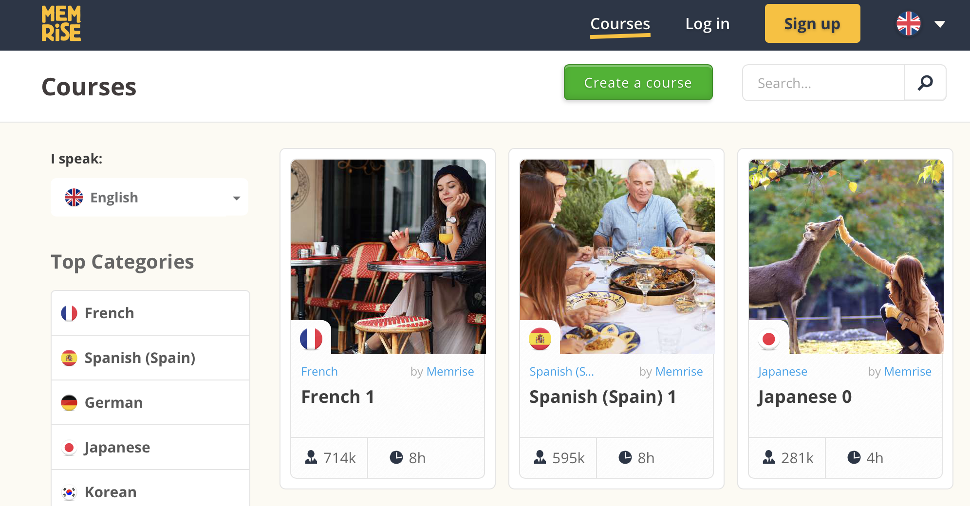 Memrise Spanish learning app