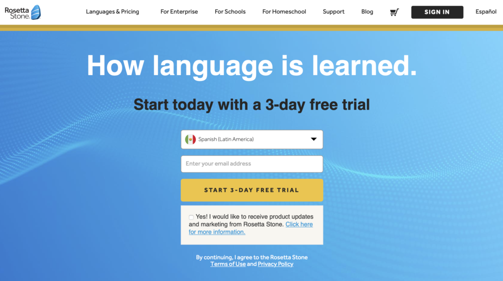 study foreign languages with Rosetta Stone