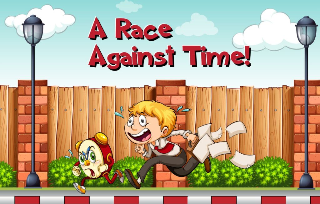 a race against time idiom