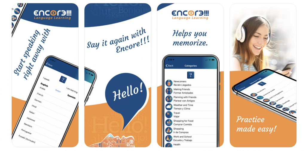 Encore is the best learn Italian app